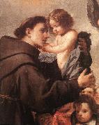 PEREDA, Antonio de, St Anthony of Padua with Christ Child (detail) wsg